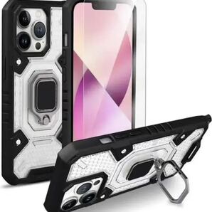 iPhone 13/13 Proカバー 6.1インチ レンズ保護 米軍MIL規格取得 スタンド機能 カメラフィルム(1枚入り)高透過率アイフォン