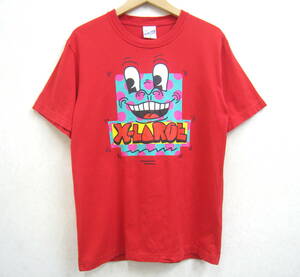 XLARGE■エクストララージ プリント Tシャツ メンズ サイズM レッド