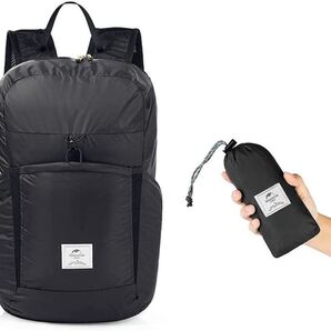 Naturehike 折り畳みリュック 25L 防水 軽量 エコバッグ ブラック