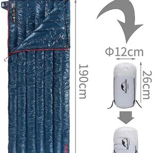 Naturehike ネイチャーハイク シュラフ寝袋 ダウンキャンプ ネイビー