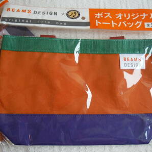 ☆コンプリート！！☆ ボス オリジナルトートバッグ BEAMS DESIGN × BOSS original tote bag ２色セット 【新品・未開封/非売品】の画像4