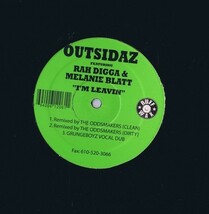 US盤 12inch Outsidaz Featuring Rah Digga & Melanie Blatt / I'm Leavin RFL-1-61201_画像2