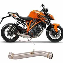 bk101 Bタイプ　オートバイ排気口 中間パイプ 1290 SUPER DUKE R/GT（2014-2020) 純正エキゾーストパイプに純正マフラー 適合_画像2