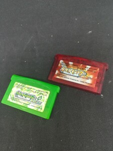 ゲームボーイアドバンス ポケットモンスター リーフグリーン ルビーセット データ有り
