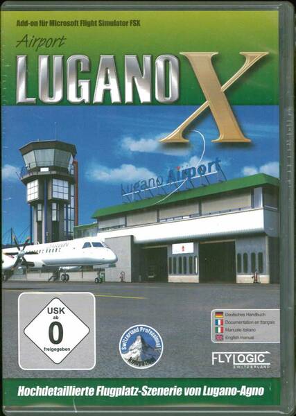 新品 Airport Lugano X (FSX) ルガーノ・アーニョ空港 アドオンソフト