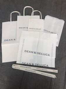 dean&deluca ディーンアンドデルーカ リボン 紙袋 ショップ袋 7点