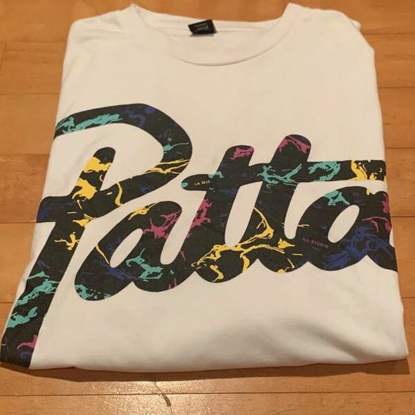 Patta x Ill Studio x La MJC All Gone 2013 LS Shirt ロンT 白 M パタ パッタ オールゴーン 長袖 スクリプト Tシャツ