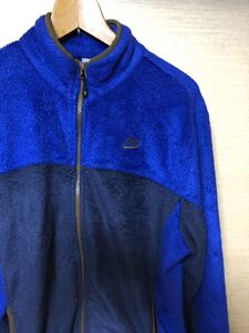 NIKE ボアジャケット フリース ナイキ メンズ 古着 青 ネイビー