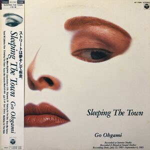 N帯付LP 大神剛 Go Ohgami Sleeping The Town プロモ レコード 5点以上落札で送料無料