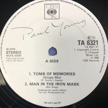 N 12インチ ペラジャケ ポール・ヤング Paul Young Tomb of Memories レコード 5点以上落札で送料無料_画像4