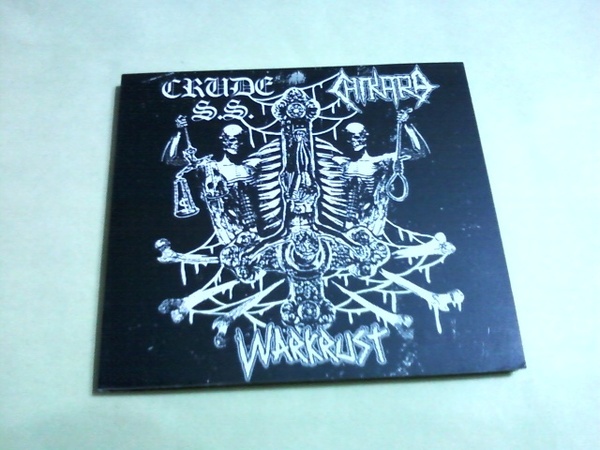 送料込 Crude SS / Chikara / Warkrust ‐ 3 Way Split☆Chaka Fear Of War Disarm Tampere SS Avskum Mob 47 Warvictims Uncurbed