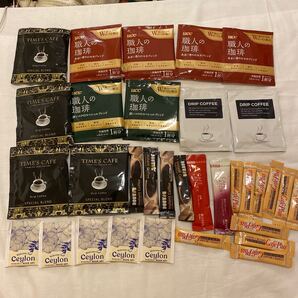 33個セット職人の珈琲ドトールインスタントコーヒーティーラテなど飲み比べ 大容量 まとめ売り 最安値