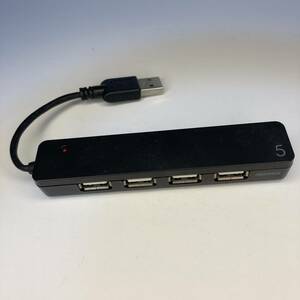 (ジャンク品) iBUFFALO USB2.0ハブ 5ポートタイプ BSH5U03 (USBハブ 黒 バスパワー)