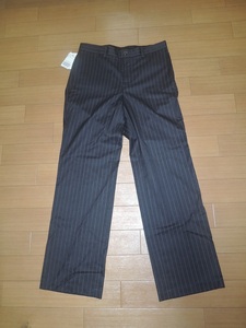  new goods Edifice EDIFICE slacks 46 stripe pattern suit pants / shadow stripe Semi-wide PT regular price 15000 jpy 