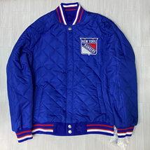 NHL公式 【XL】 JHデザイン NY Rangers レンジャース 限定 スタンリー チャンピオンズ リバーシブル スタジャン USA正規品 アイスホッケー_画像6