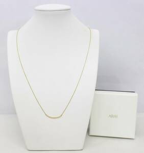 Y4815#* secondhand goods *AHKAH Ahkah bi Lee b You long necklace K18 VC0328010100