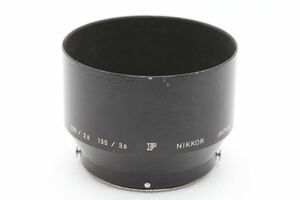 ★送料無料★ニコン Nikon F 刻印 メタルレンズフード NIKKOR 135mm F3.5/ 105mm F2.5 ②