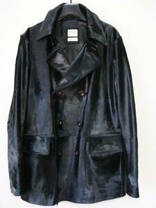 ARMANI COLLEZIONI Armani ko let's .-ni* Bay beaker f leather . cow leather is lako switch P pea coat jacket 