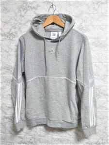 ☆adidas アディダス プリント デザイン パーカー/メンズ/S☆完売希少モデル☆グレー