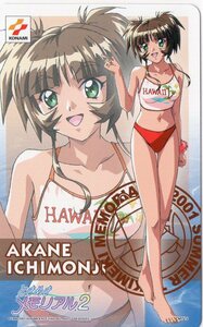  Konami [ Tokimeki Memorial 2] swimsuit telephone card 11305( one character .)