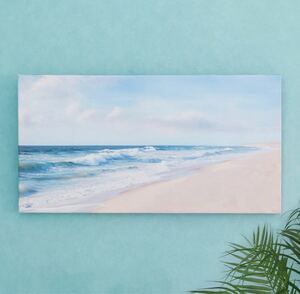 アートパネル 絵画 海岸 海 リゾート 波 西海岸 サーフィン 高級 壁掛け 壁飾り 家具 インテリア オブジェ