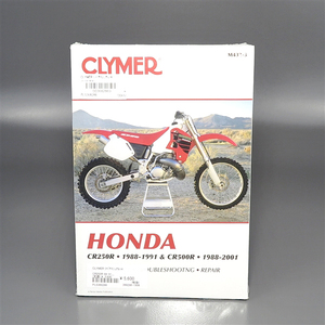 ◇CR250R '88-'91 CLYMER/クライマー モーターサイクルリペアマニュアル /サービスマニュアル 展示品 (PLS368286)