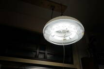 レトロポップ 昭和50年代 未使用 NEC照明器具 白色 ペンダントライト 笠 ランプ 蛍光灯 ブロカント ンテージ_画像3