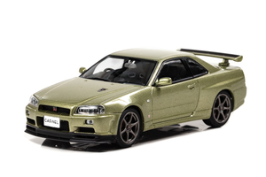 CAR-NEL 1/43 日産 スカイライン GT-R Vspec II Nur (BNR34) 2002 ミレニアムジェイド (CN430203)