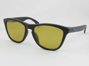 レンズ組換品 オークリー フロッグスキン 偏光サングラス OO9245 シャドーイエロー マットブラック/ブルー OAKLEY 日本製偏光レンズ