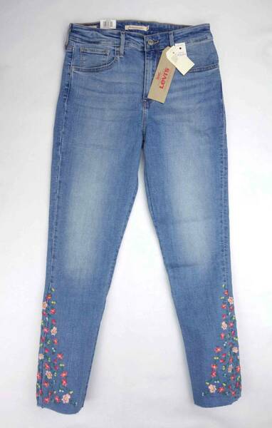 ★送料無料★新品 Levi's 721 HIGH-RISE SKINNY リーバイス プレミアム 花刺繍 スキニー ジーンズ ｗ29 C2310130011844