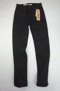 ★送料無料★新品 Levi's 714 STRAIGHT Black リーバイス ストレート ジーンズ Rタグ ブラック ｗ25 L30 C2310130010472