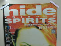 匿名発送可能★　hide ポスター 　hide TRIBUTE SPIRITS　( X JAPAN ヒデ　トリビュート_画像2