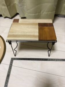 ハンドメイド ミニミニテーブル 折りたたみテーブル