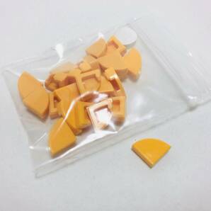 【新品未使用】レゴ LEGO タイル 丸 ラウンド 1x1 1/4 ブライトライトオレンジ 24枚 の画像1