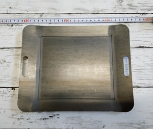極厚9mm バーベキュー鉄板 グリルプレート ソロキャンプに