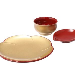 ラメぐい呑み&プレート 3点セット