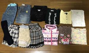  origin .. girl .! 130 size long sleeve * fleece Parker * pants * skirt etc. 13 point set 