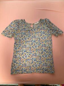 ローリーズファーム　花柄　ブルー　Tシャツ