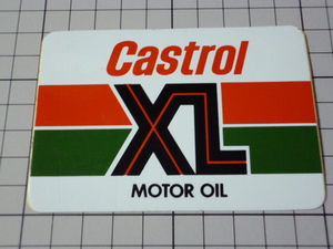 Castrol XL MOTOR OIL ステッカー (99×70mm) カストロール モーターオイル カストロ