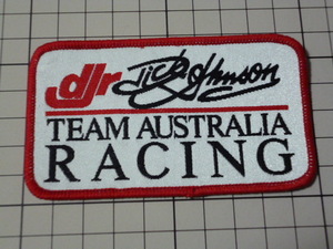 djr TEAM AUSTRALIA RACING ワッペン (99×56mm) ディック ジョンソン レーシング チーム オーストラリア