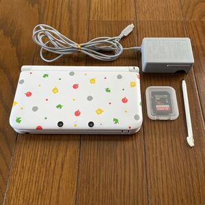 Nintendo 3DS LL 本体 動物の森エディション SDカード16GB