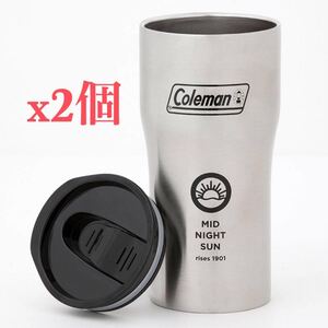コールマン 真空断熱ふた付きタンブラー シルバー 2個セット