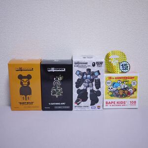  puzzle attaching A BATHING APE BE@RBRICK TRANSFORMERS 200% CLEVERINk level Lynn ABC CAMO SHARK BABY MILO Ape Bape Bearbrick BAPE