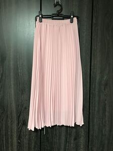 プリーツスカート マキシスカート ロングスカート ウエストゴム タグ付き ロングプリーツスカート