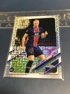 2020-21 Topps UEFA Champions League Japan Edition 日本語版　 Mitchel Bakker Paris Saint-Germain RC Refractor Base パラレルカード