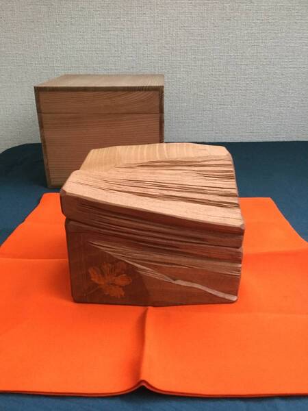 茶道具 割り大香合 オブジェ、小物入れ