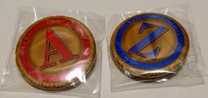 [ new goods unopened ] Tales series a screw ze stay rear Logo can badge 2 piece set 