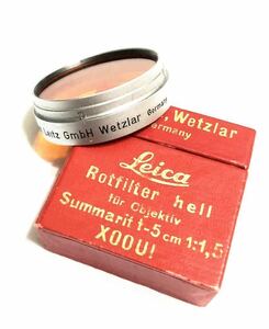  прекрасный товар *Leica Summarit 5cm F1.5z Мали to для фильтр оригинальный orange цвет изначальный с коробкой 