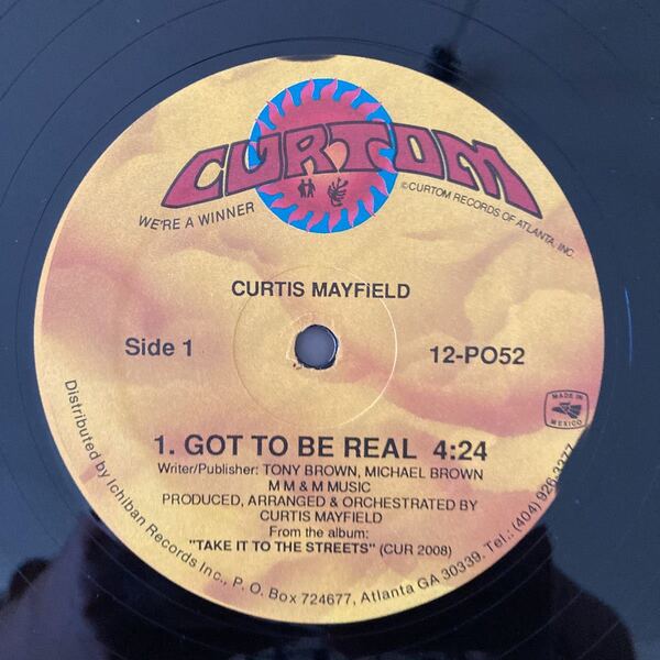 Curtis Mayfield /Got To Be Real / On And On /12/レコード