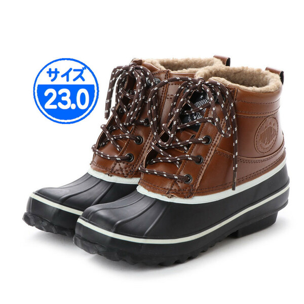 【新品 未使用】防寒ブーツ ボア レディース ブラウン 23.0cm JW217